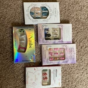 Bundle Lot Press On Nails Mixed Designs Cute Nail Sets